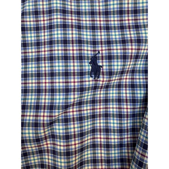 Mens Ralph Lauren Checkered Classic Fit Performance Button Up Longsleeve Shirt M - Picture 3 of 6